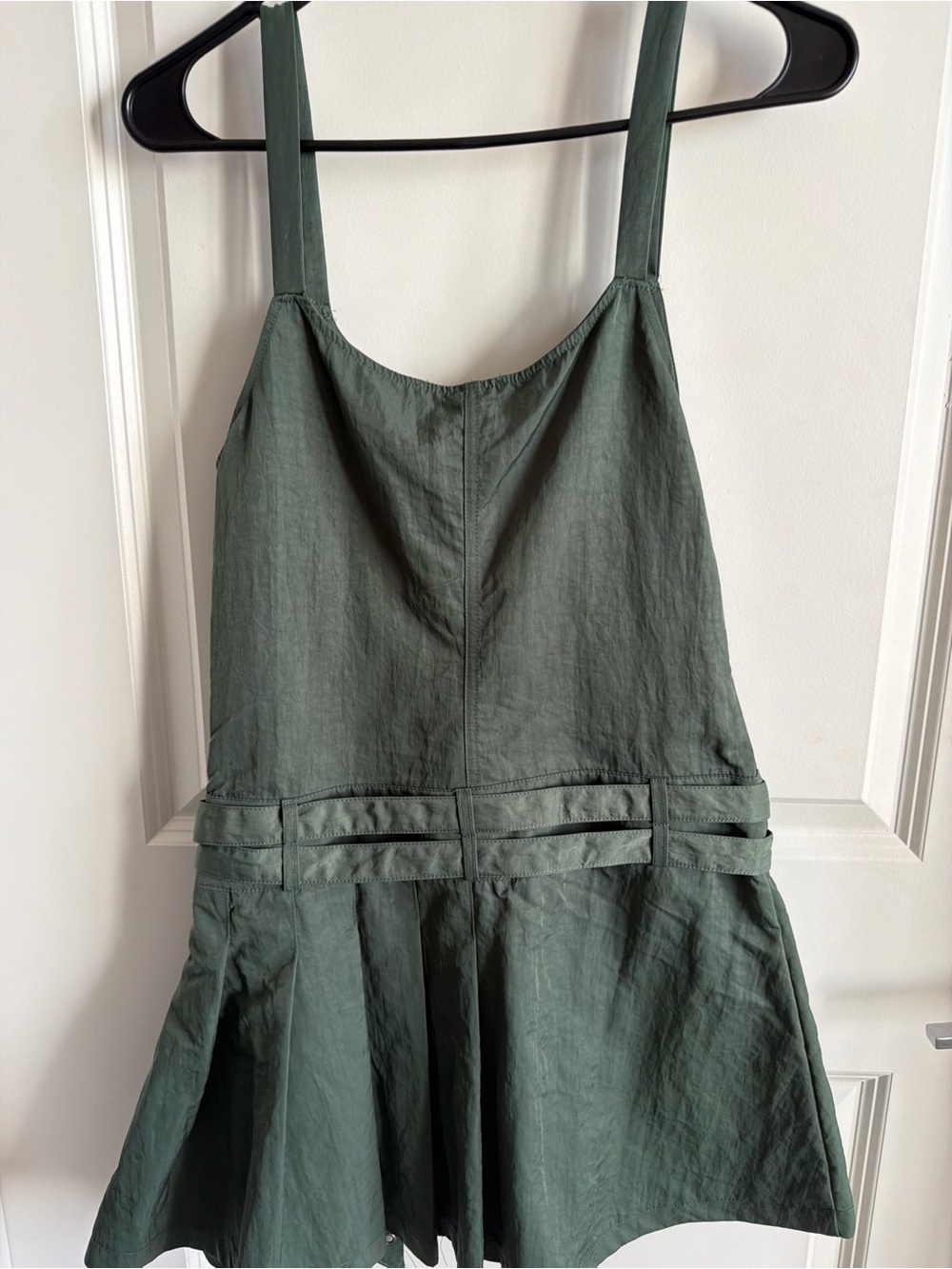Forever 21 Olive Green Mini A-Line Dress with Belt - Picture 7 of 7